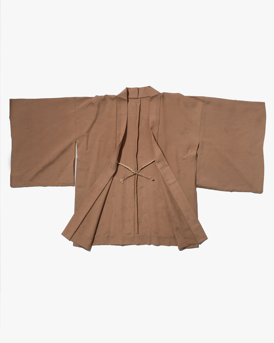 Vintage Haori Jacket, Light Brown with Lines – Kiriko Made