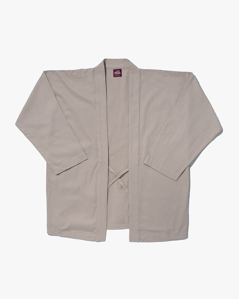 Wa-Modern, Herringbone Haori Jacket, Natural – Kiriko Made