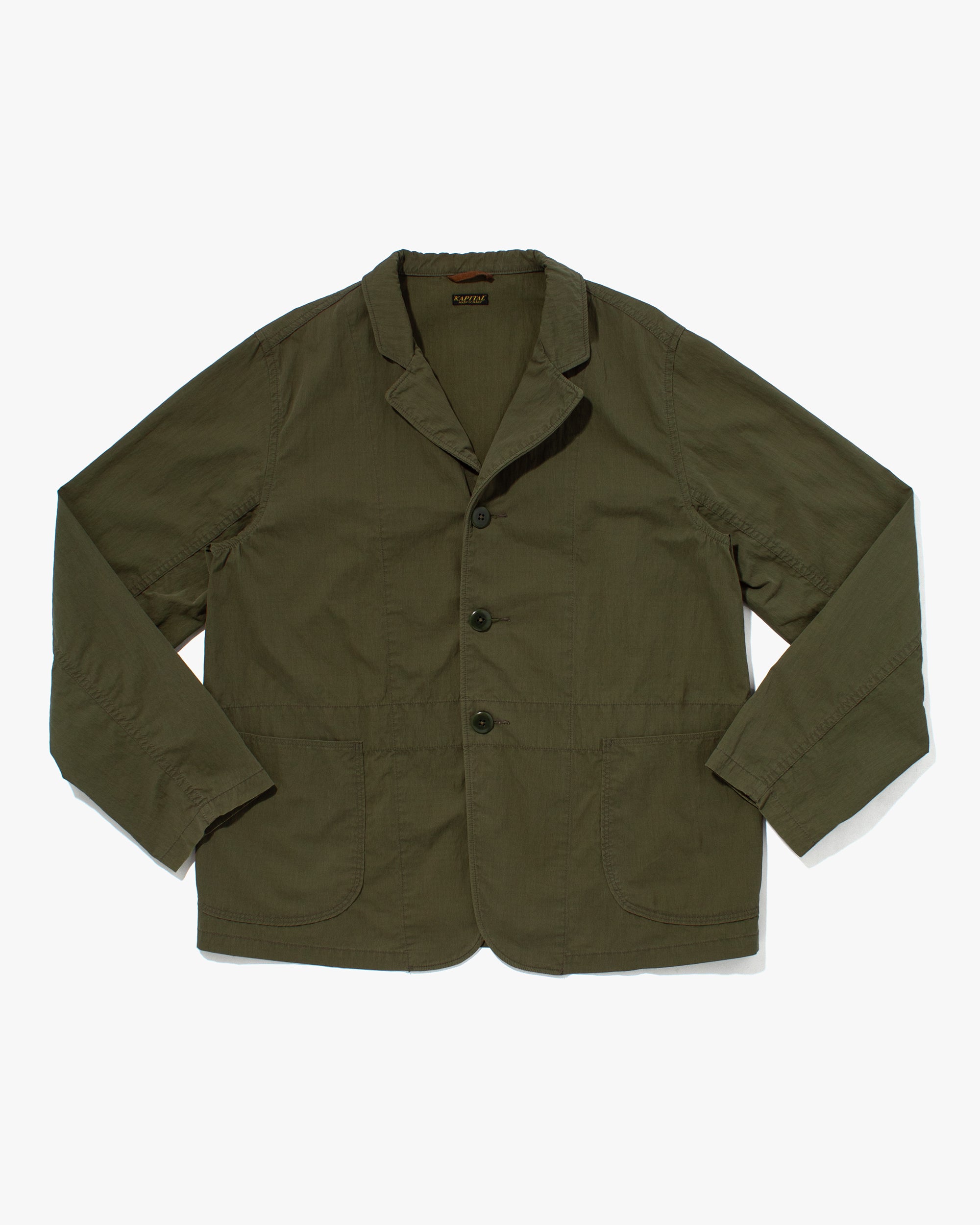 Japanese Repro Chore Coat, Kapital, Military Green - M – Kiriko Made