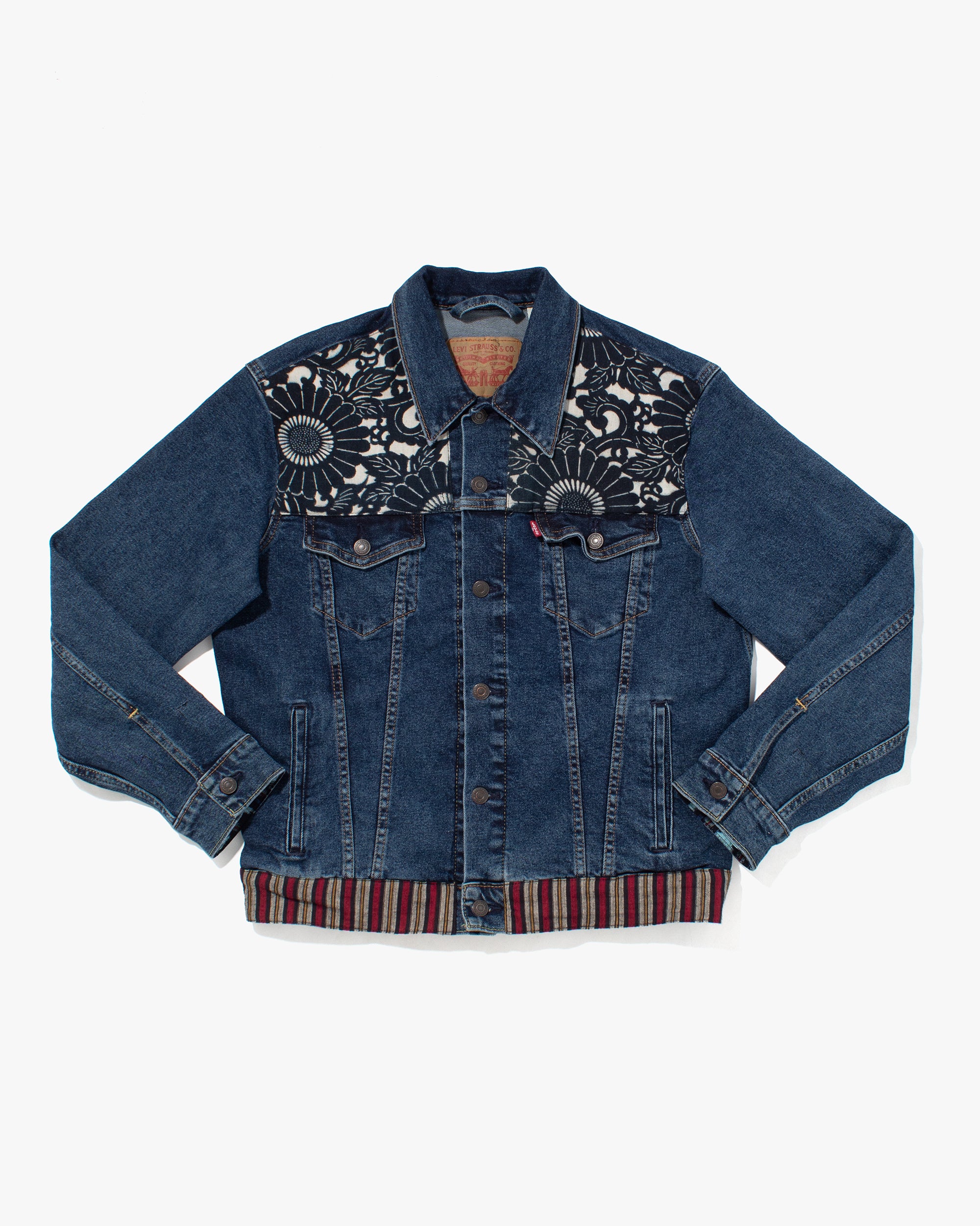 Denim Jacket Levi Jean Patch Kiriko Custom, Vintage Levi's Jacket