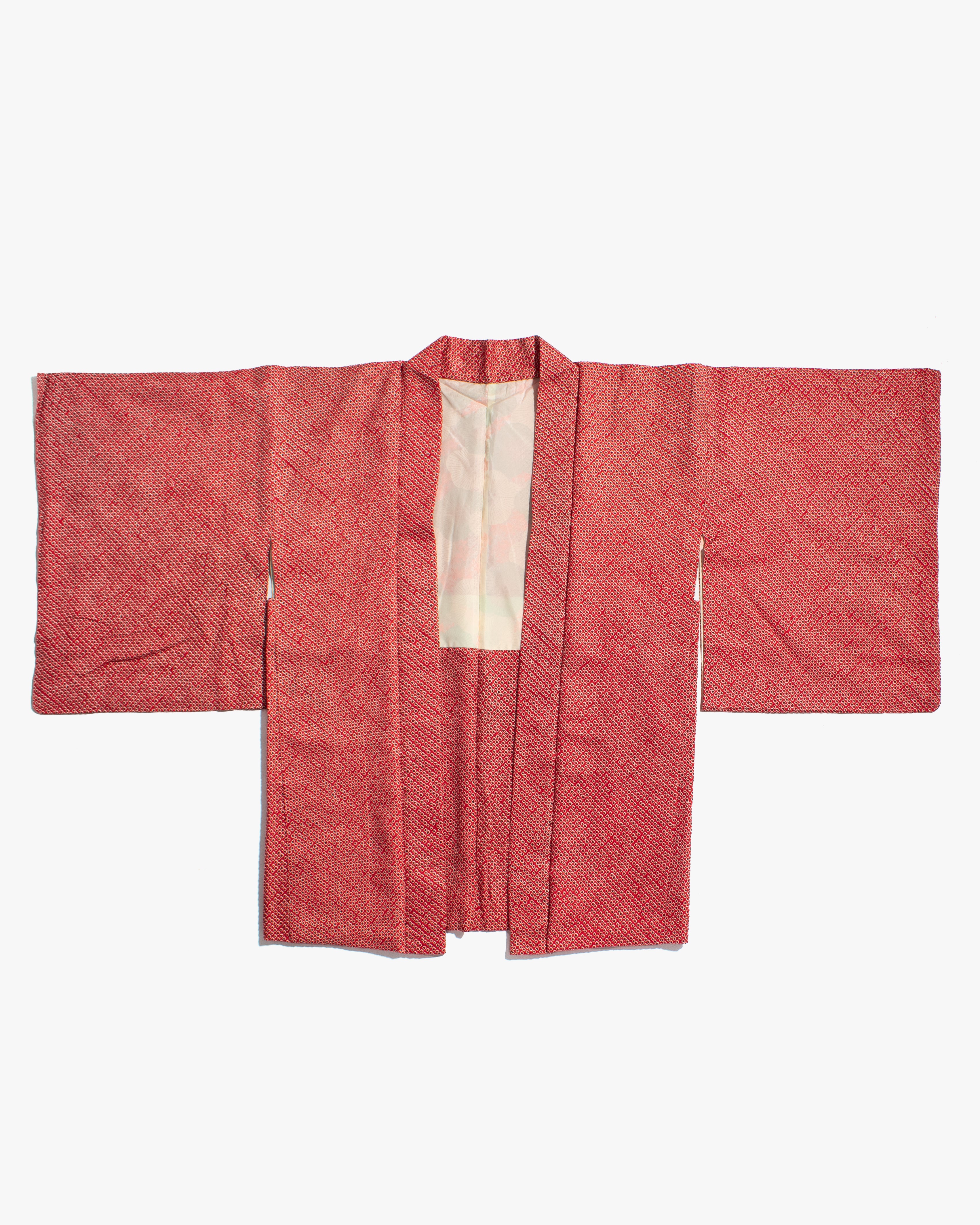 Vintage Haori Jacket, Full Shibori, Red – Kiriko Made