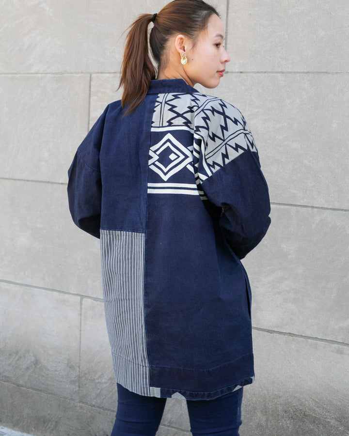 Modern Happi Jacket, Aizawa X Kiriko, Noragi Style Sleeves, 4