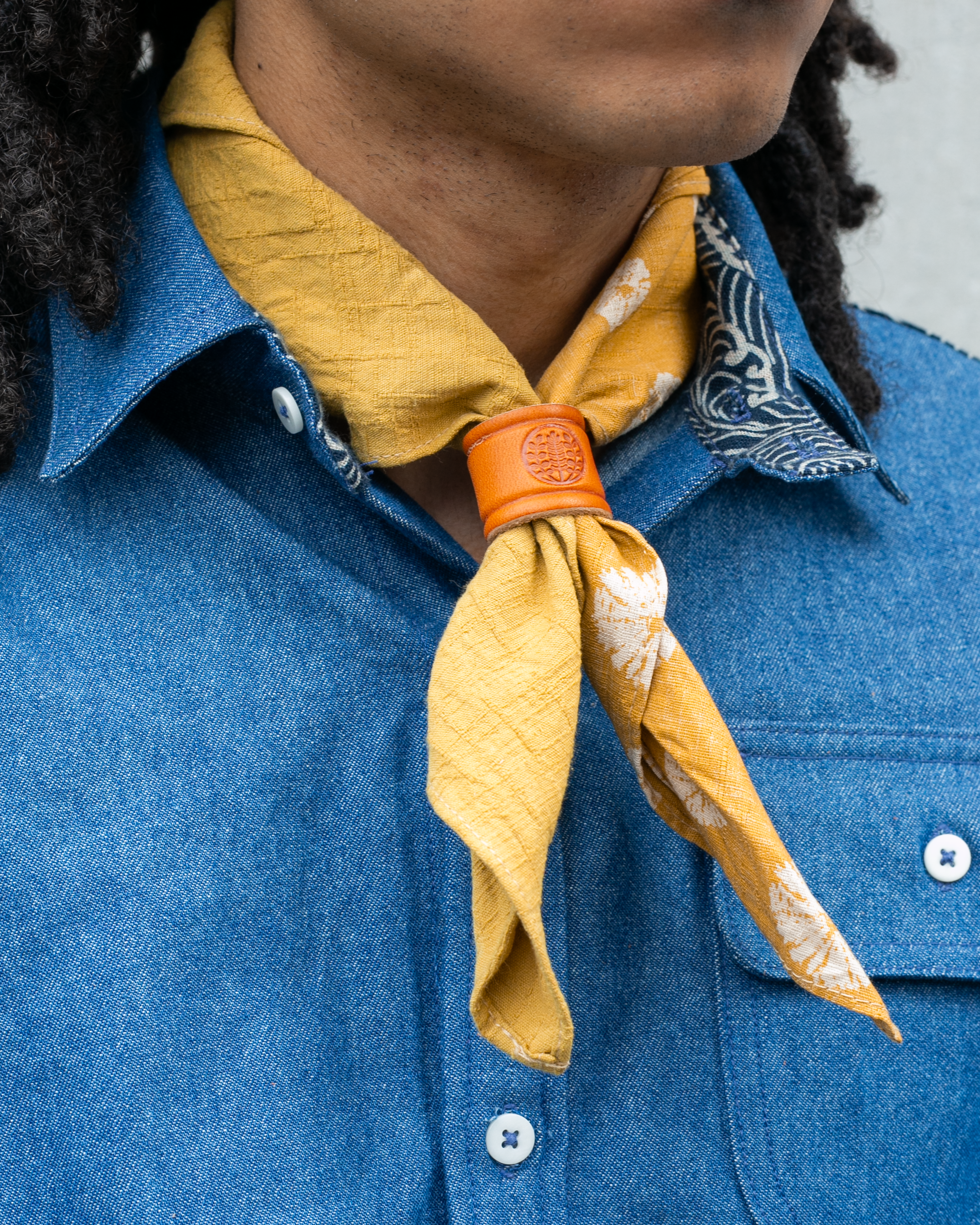 Kiriko Original Bandana, Split, Kicha with Kumo Shibori and Kicha