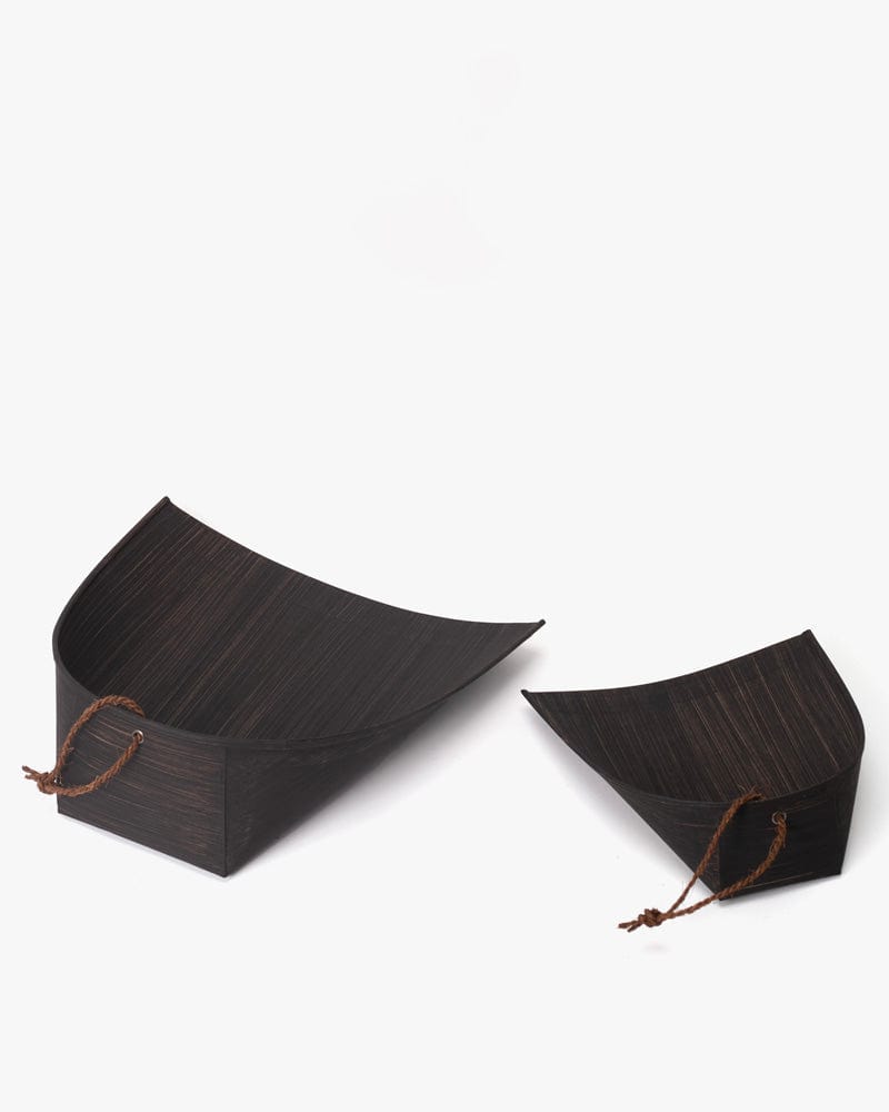 Dustpan, Takada, Japanese Paper and Bamboo Kiriko Made