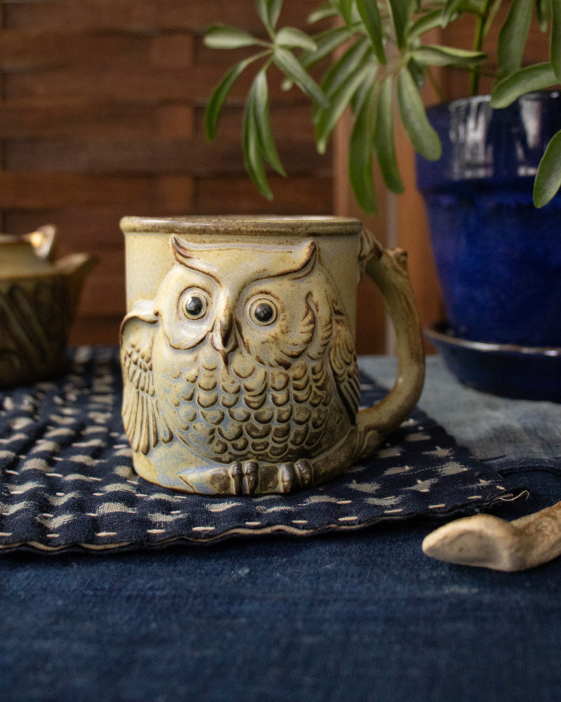 Mug, Kashiwa Craft, Owl – Kiriko Made