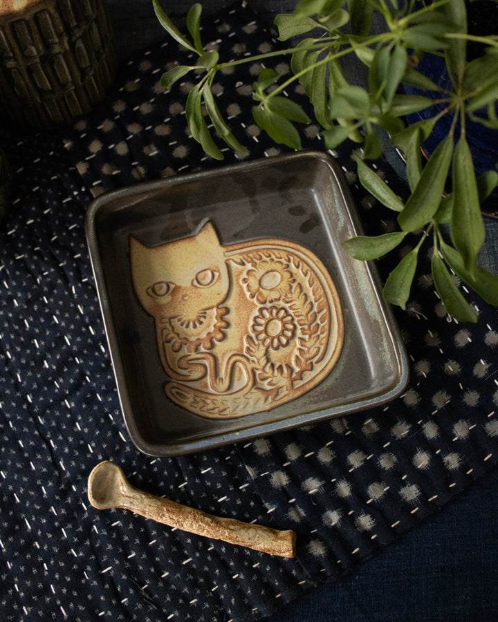 Plate, Kashiwa Craft, Cat