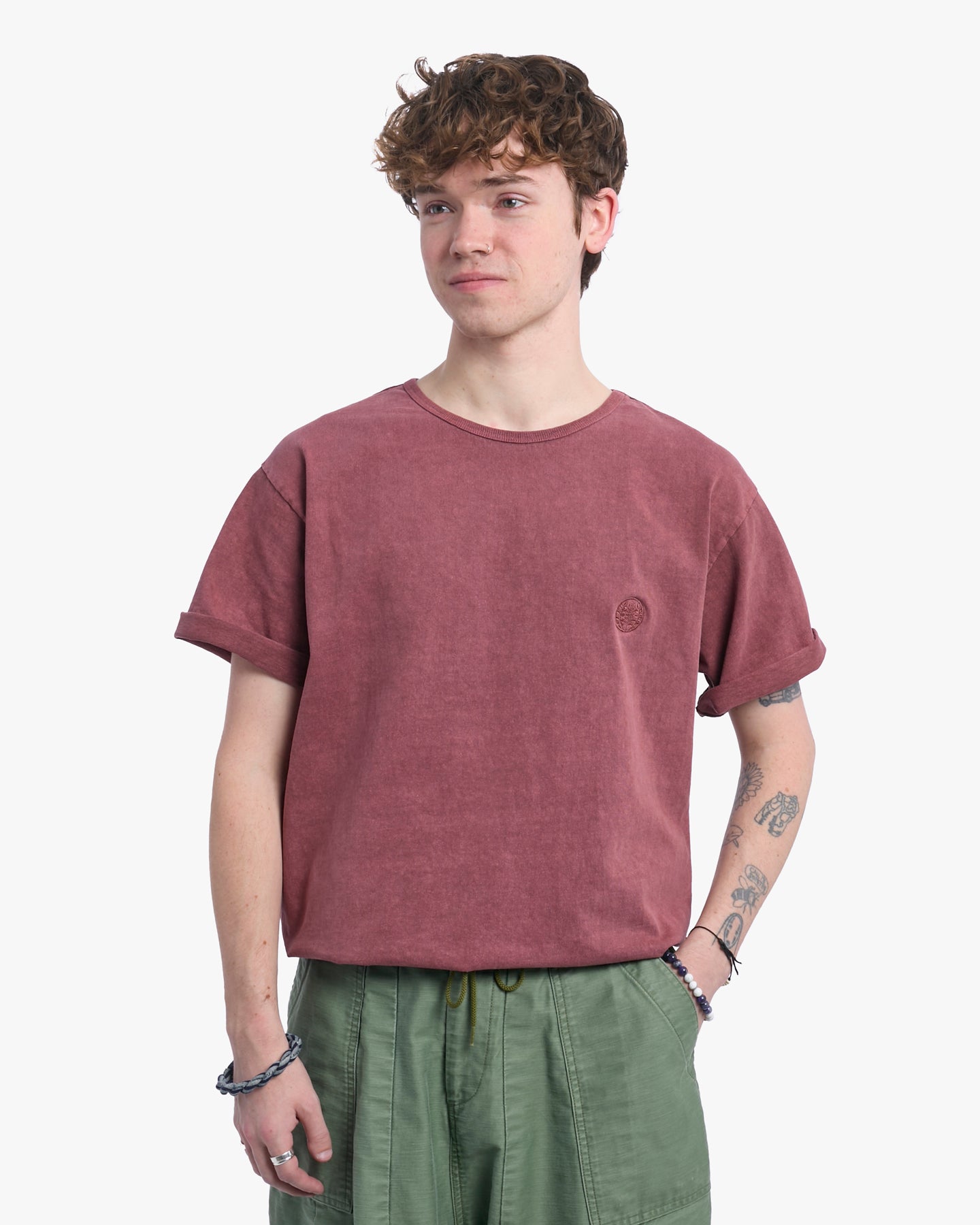 Kiriko Original Logo Embroidered T-Shirt, Red – Kiriko Made