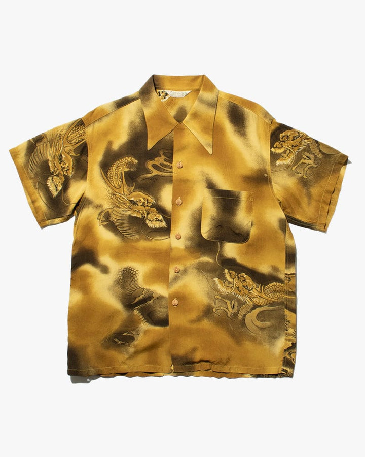 Japanese Repro Shirt, Aloha Short Sleeve, Sun Surf - Land of Aloha Brand, Dragon and Tiger - L