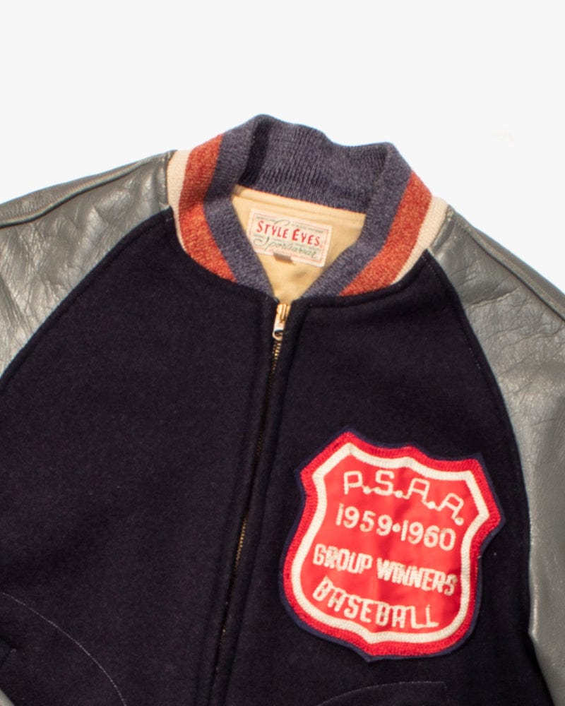 Japanese Repro Varsity Jacket, Sugar Cane Style Eyes 