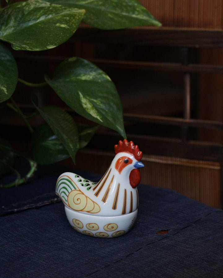 Kouraku Kiln Zodiac Ceramics, Rooster