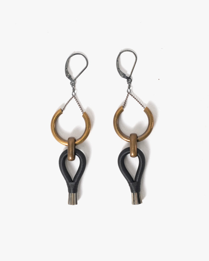 Boet Earrings, Lux, Graphite and Grey