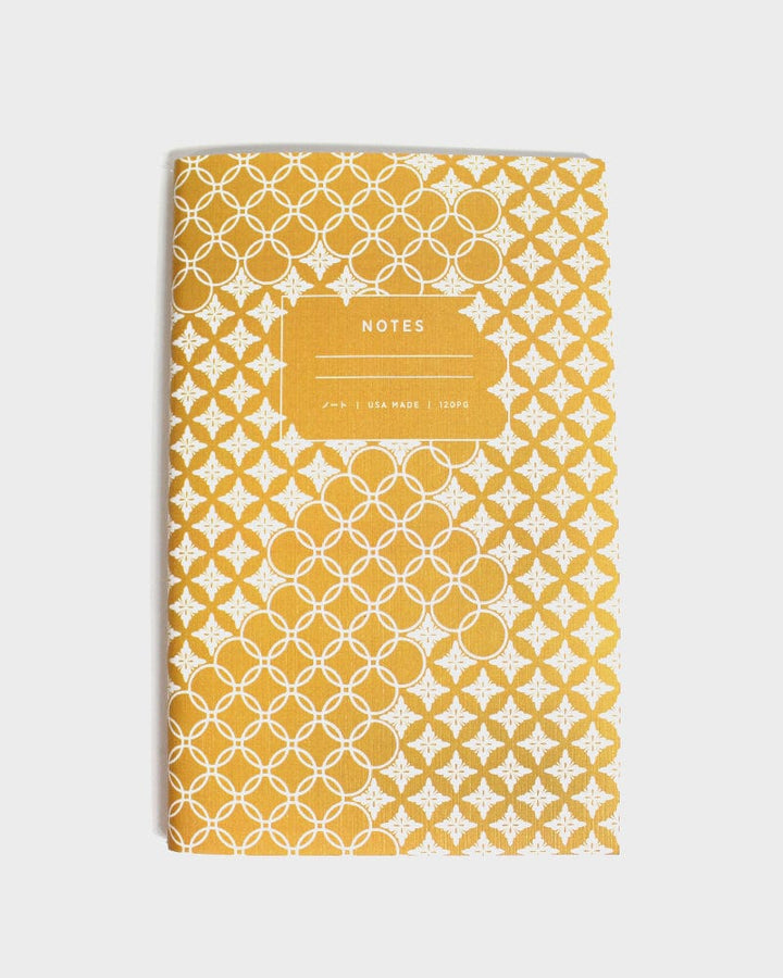 Kiriko Original Lined Notebook, Yellow Shippou
