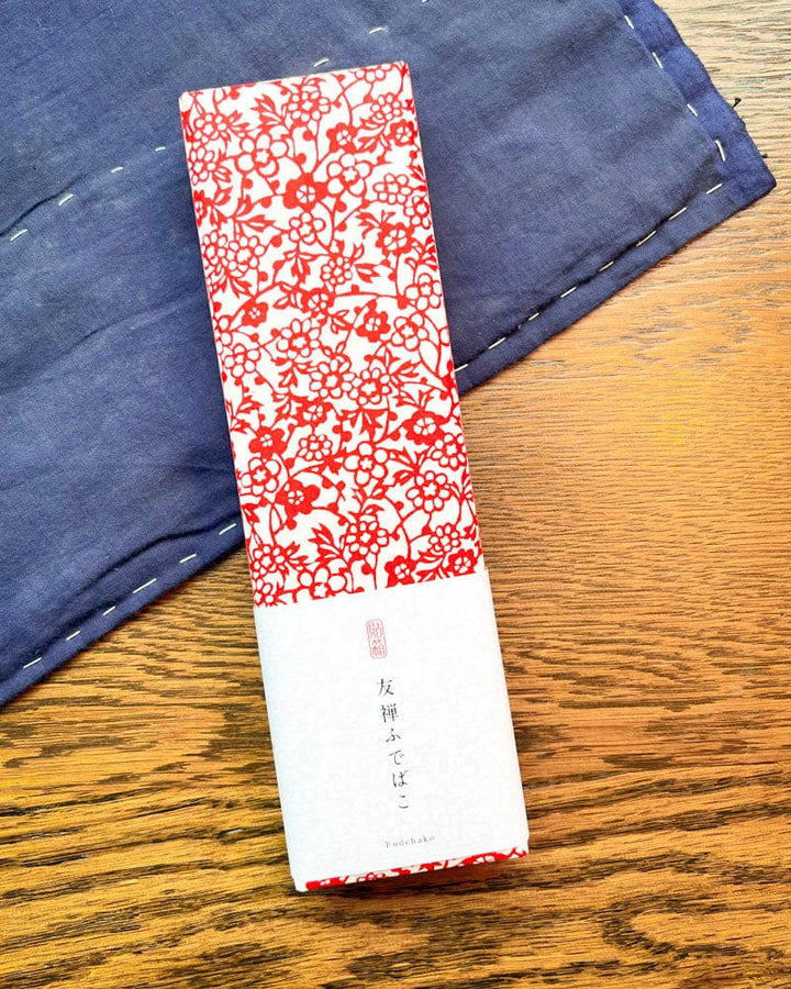 Shogado Pencil Box, Classic Series, Red Kobana
