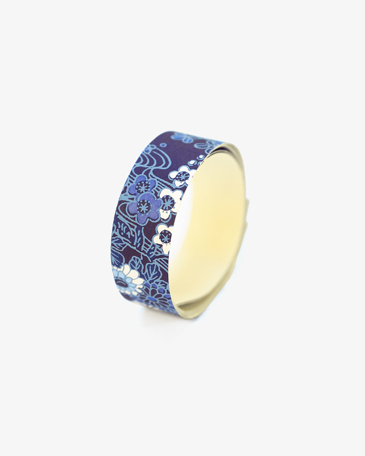 Shogado Washi Tape, Yuzen Series, Shades of Blue, Multi Floral Pattern