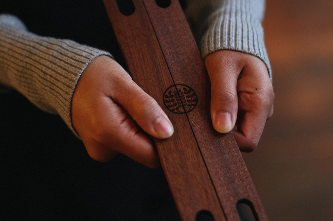 Making Furoshiki Wooden Clasps