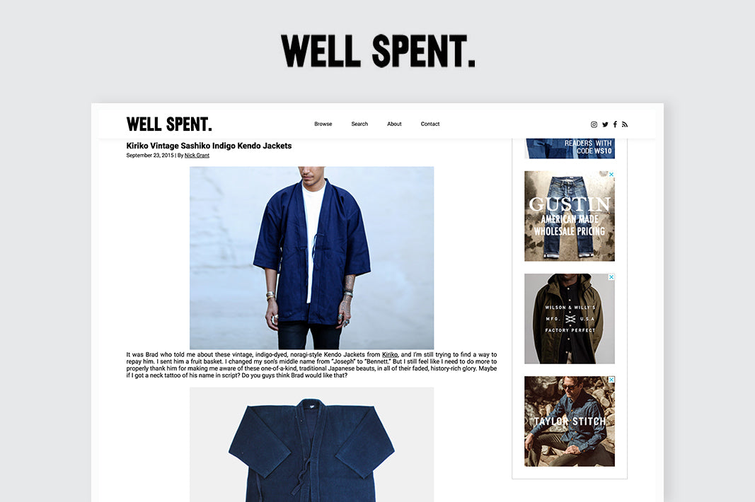 Well Spent Features our Selection of Vintage Kendo Jackets