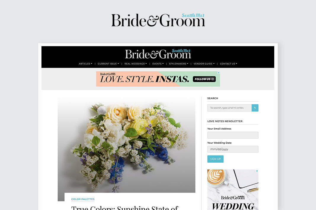 Seattle Met Bride & Groom - Pocket Square