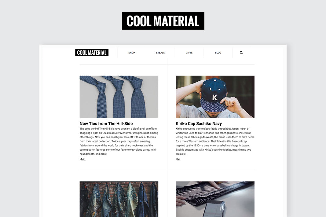 Cool Material: Weekly Style Finds