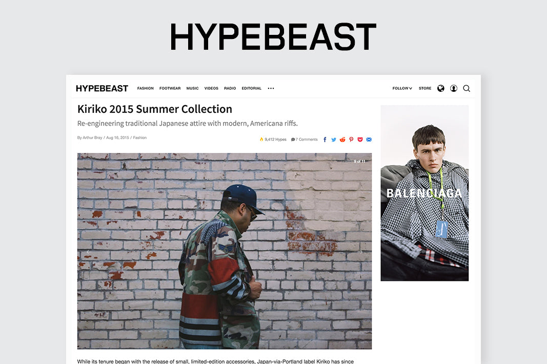 HYPEBEAST: Re-engineering traditional Japanese attire with modern, Americana riffs.