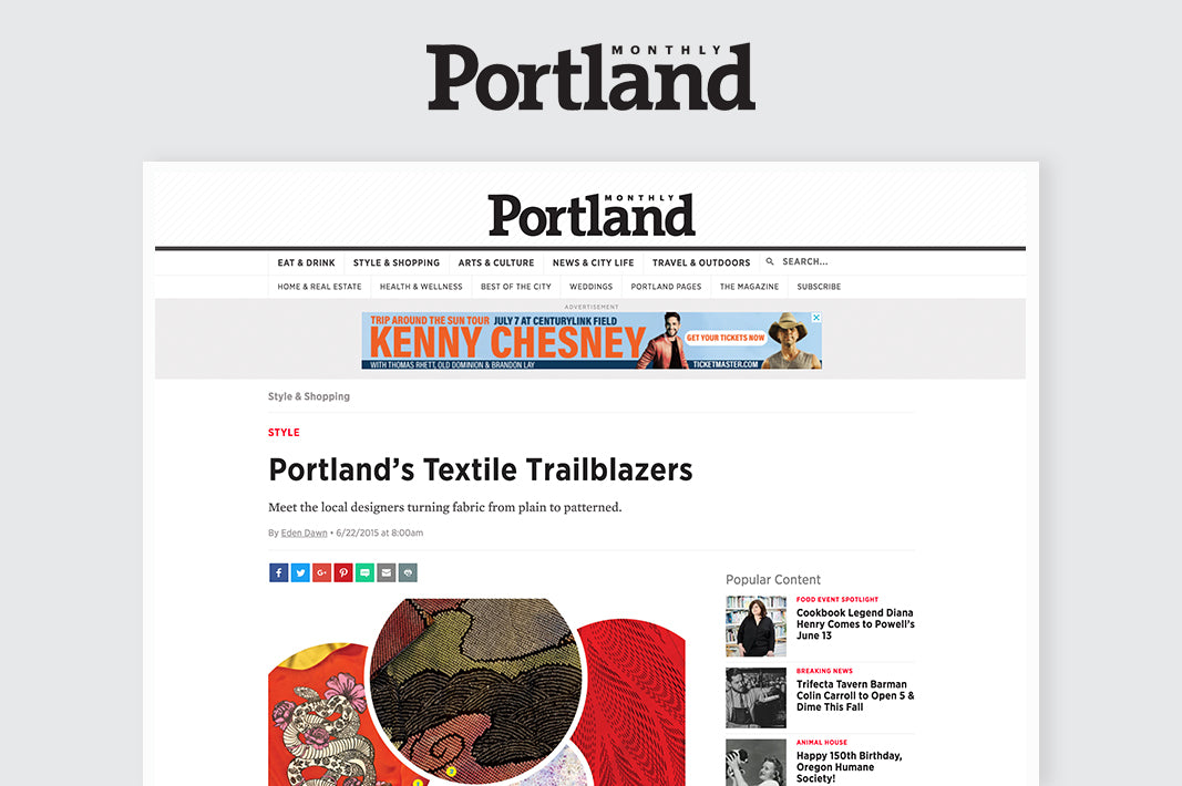 Portland Monthly: Textile Trailblazers