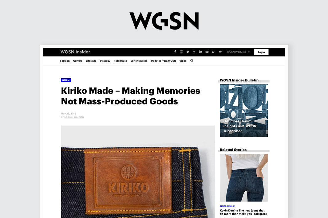 WGSN - Making Memories Not Mass-Produced Goods