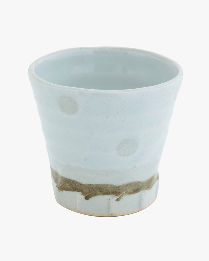 Cup, Bisque, Uwabami Series, Off White Dots - S