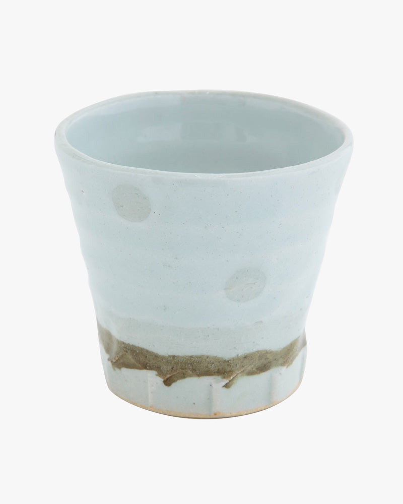 Cup, Bisque, Uwabami Series, Off White Dots - S