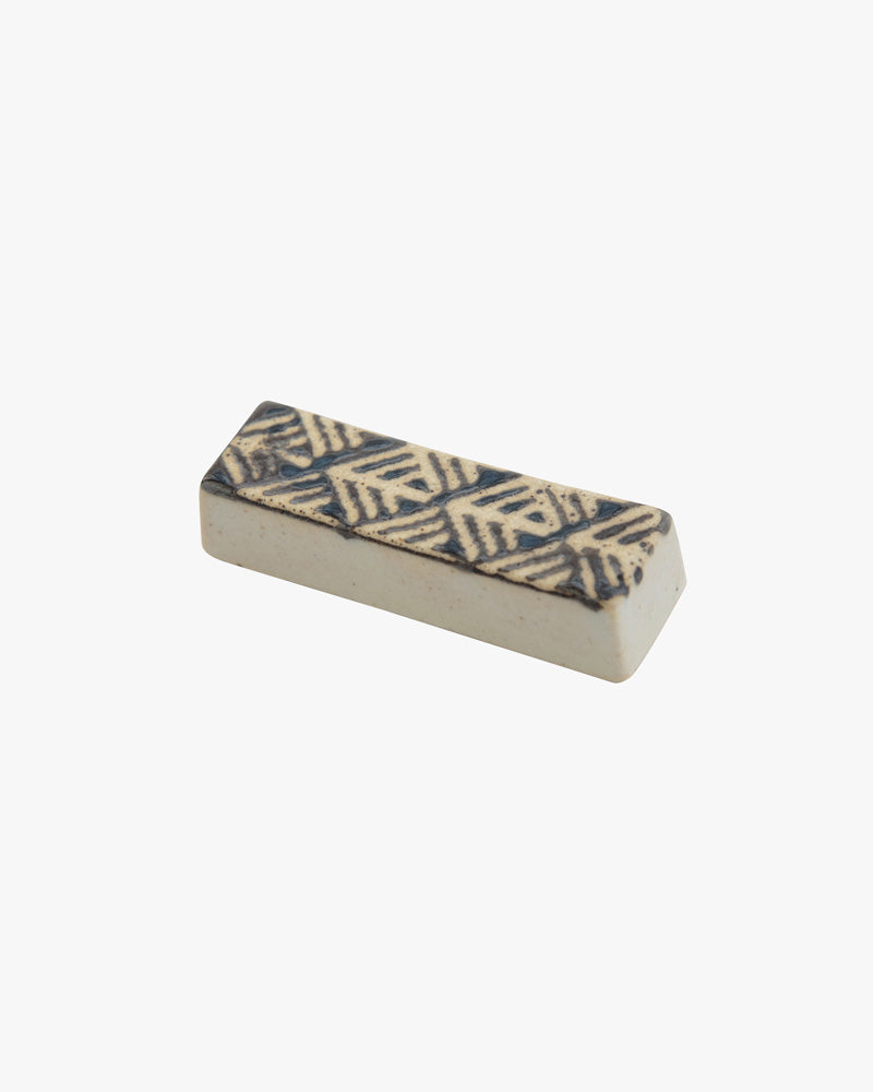 Chopstick Rest, Bisque, Kogin Series