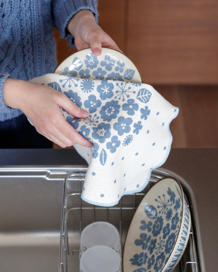 Dish Cloth, Bisque, Kukka Lokki, Flower