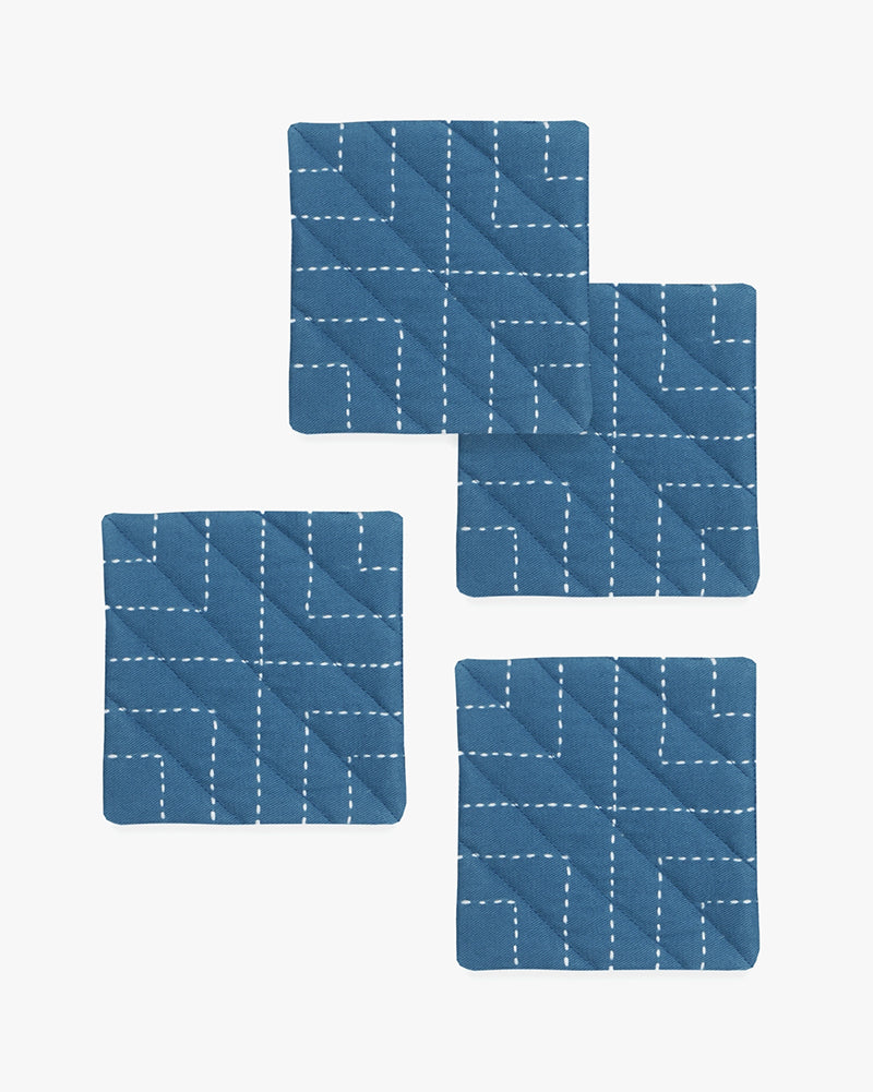 Anchal, Fabric Coasters, Set of 4