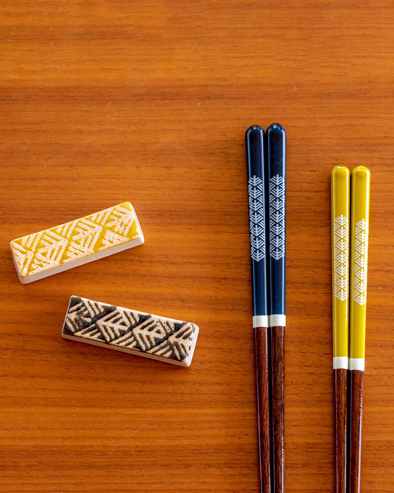 Chopstick Rest, Bisque, Kogin Series