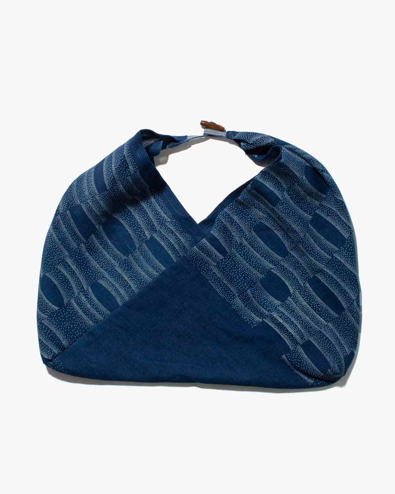 Aizawa Indigo Tsuno Bag, Tachiwaku Dots