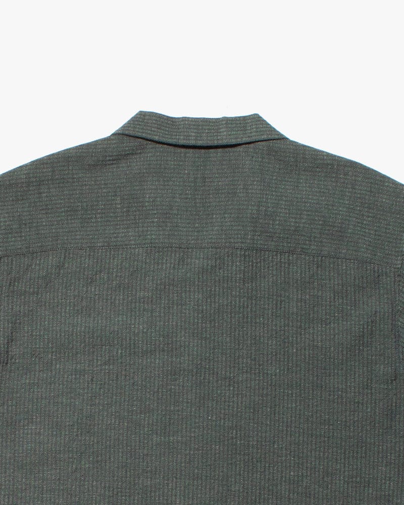 ToK Shirt, Short Sleeve Button-Up, Open Collar, Seagreen