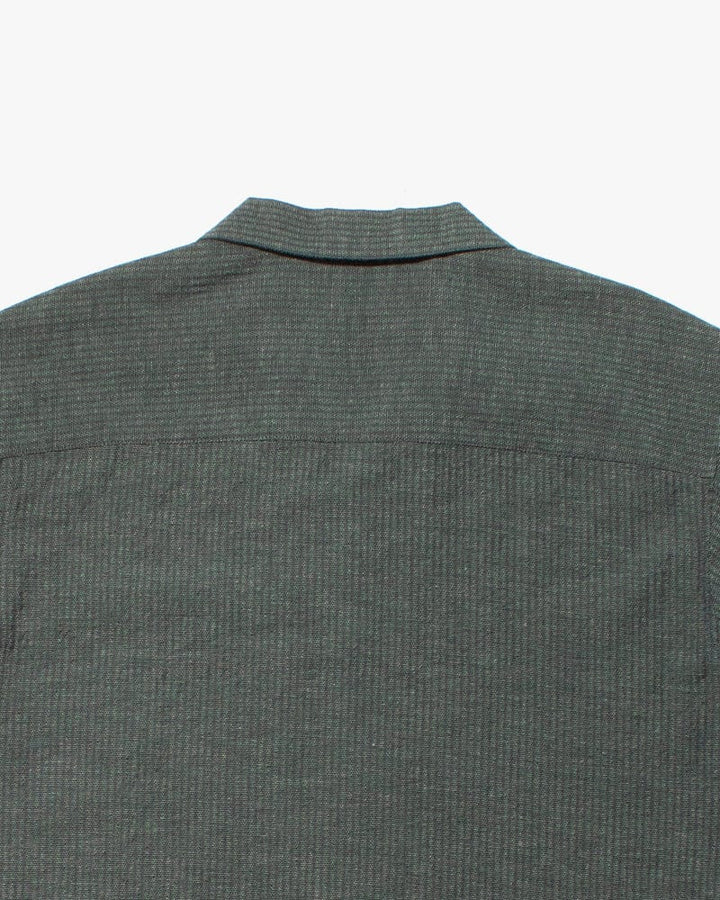 ToK Shirt, Short Sleeve Button-Up, Open Collar, Seagreen
