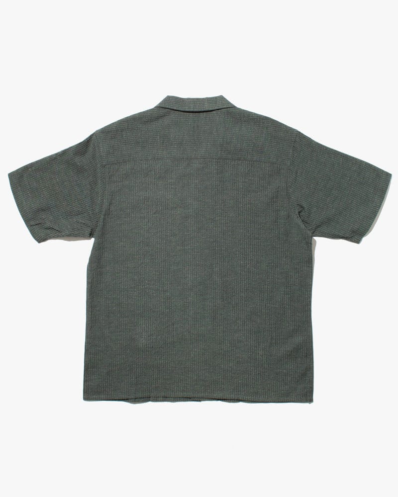 ToK Shirt, Short Sleeve Button-Up, Open Collar, Seagreen