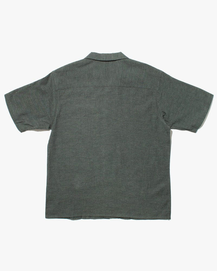 ToK Shirt, Short Sleeve Button-Up, Open Collar, Seagreen