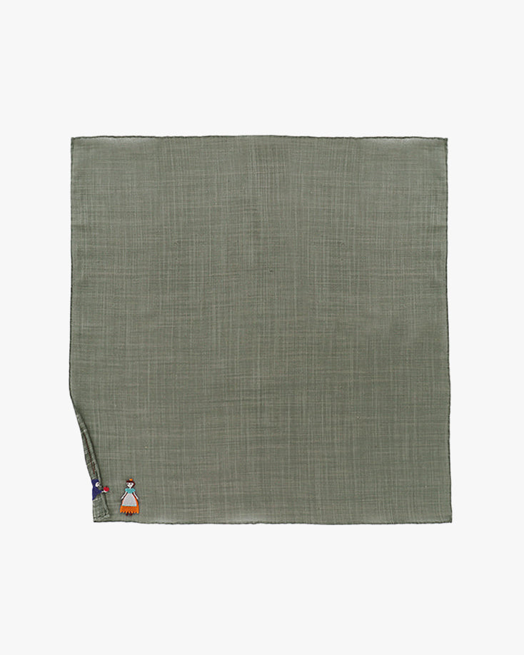 Japanese Handkerchief, Hikkomi, Snow White