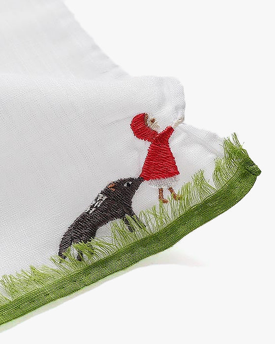 Japanese Handkerchief, Hikkomi, Little Red Riding Hood