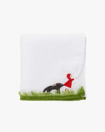 hamacho　 originals × HIROKO Japanese Handkerchief, Hikkomi, Little Red Riding Hood – Kiriko Made