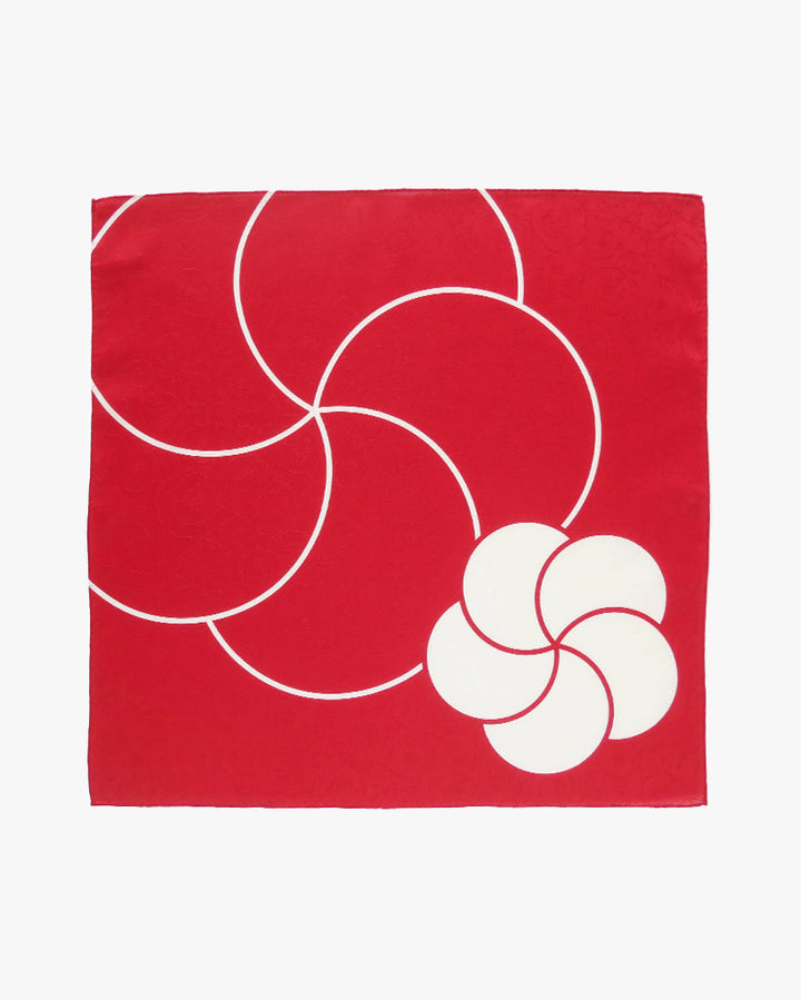 Japanese Handkerchief, Classic, Plum and Phoenix Red