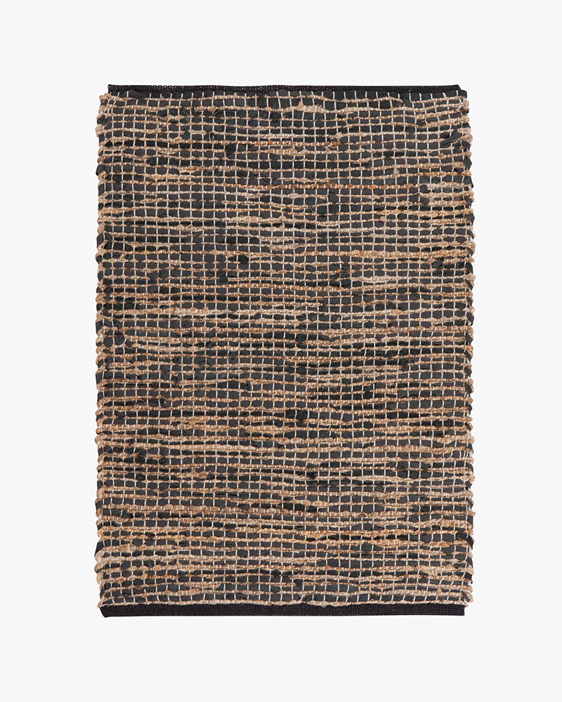 Danica Heirloom, Cooper Black Leather, Chindi Rug