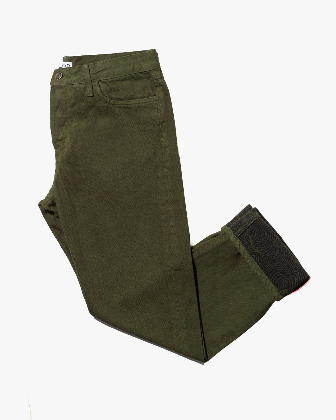 Kiriko Original Denim Jeans, US Made Custom Dyed Premium Selvedge, Aimiru-cha, Nami
