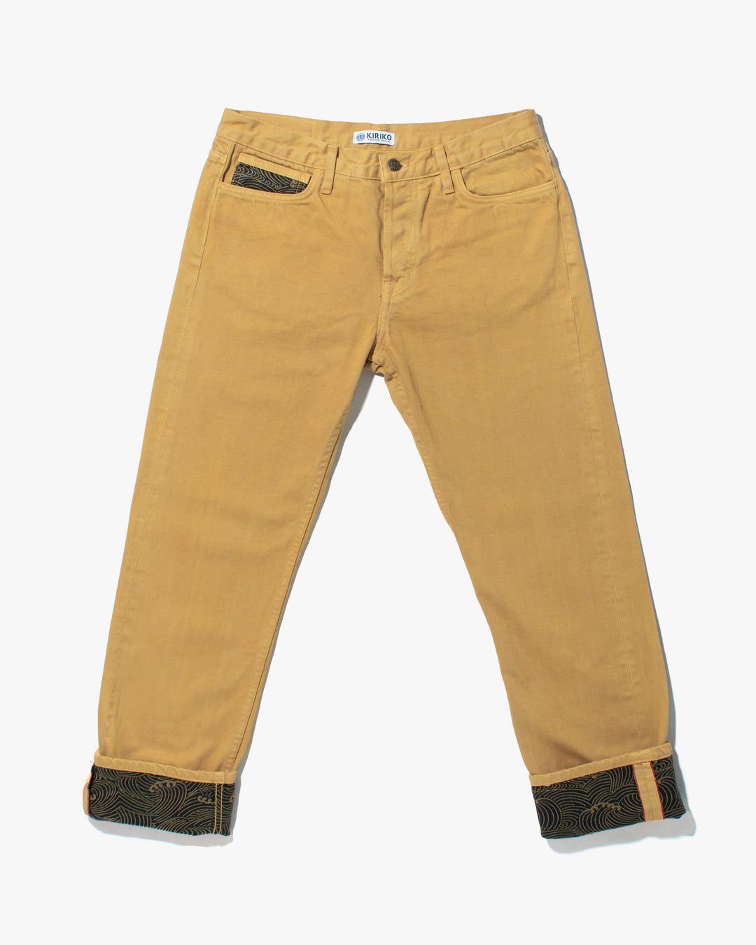 Kiriko Original Denim Jeans, US Made Custom Dyed Premium Selvedge, Ochiba-Iro, Nami