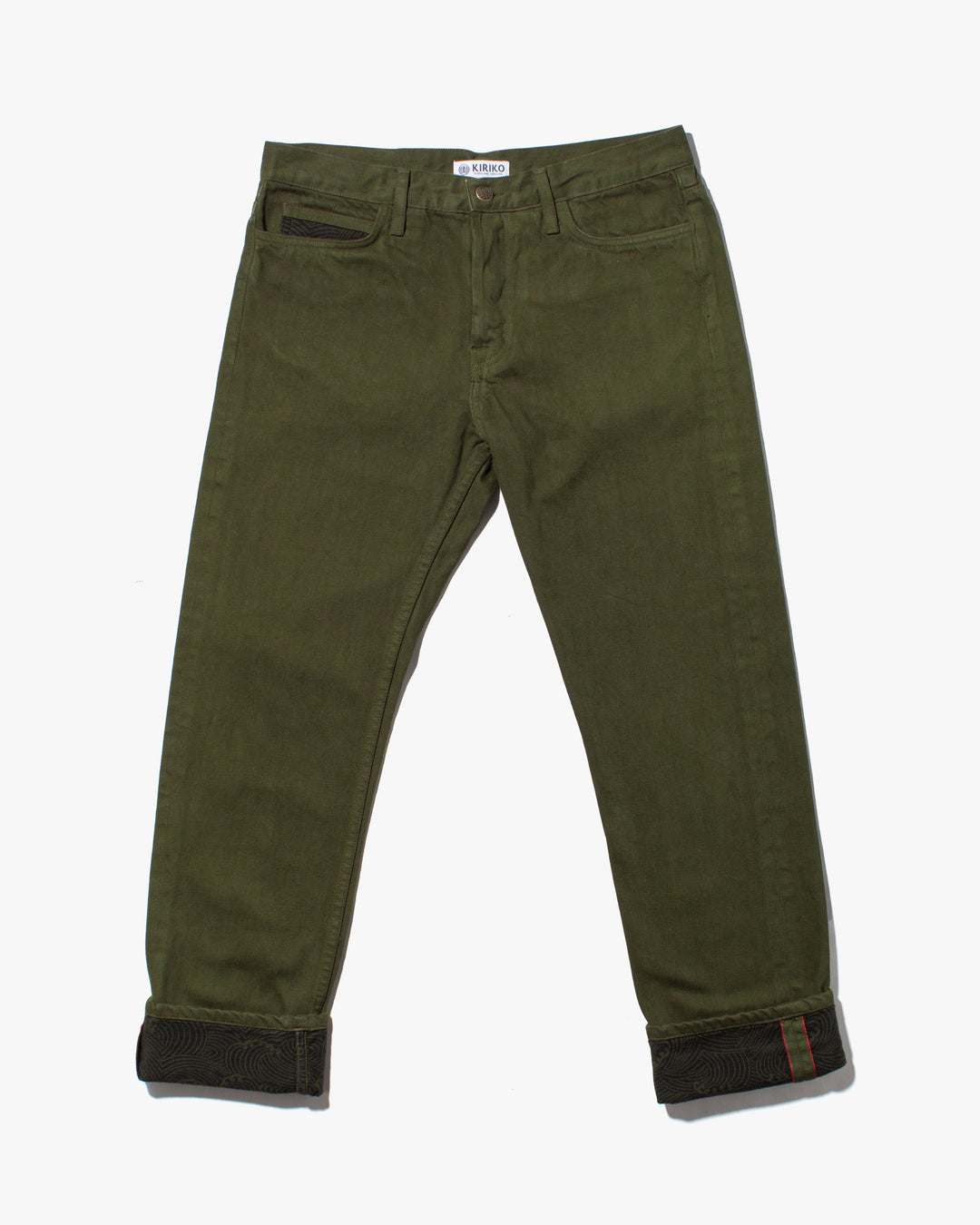 Kiriko Original Denim Jeans, US Made Custom Dyed Premium Selvedge, Aimiru-cha, Nami