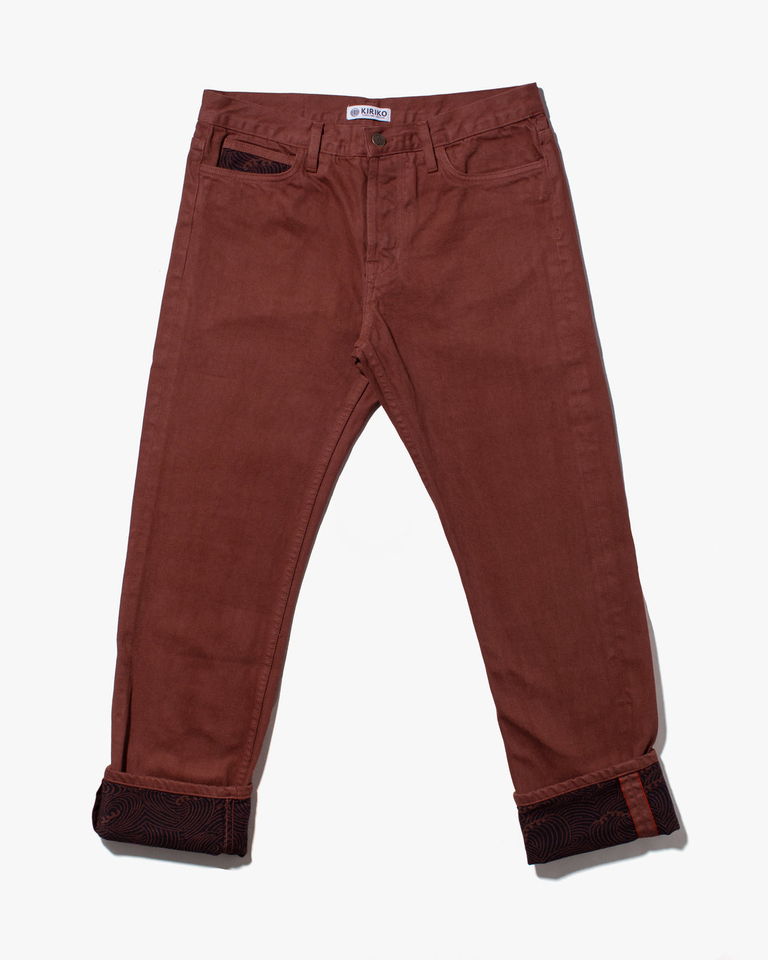 Kiriko Original Denim Jeans, US Made Custom Dyed Premium Selvedge, Kuwazome-Iro, Nami