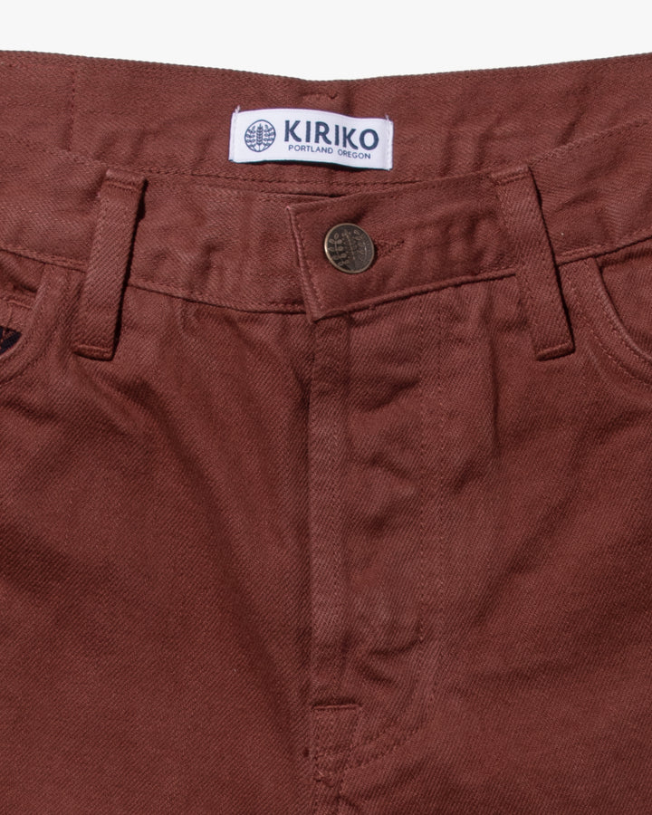 Kiriko Original Denim Jeans, US Made Custom Dyed Premium Selvedge, Kuwazome-Iro, Nami