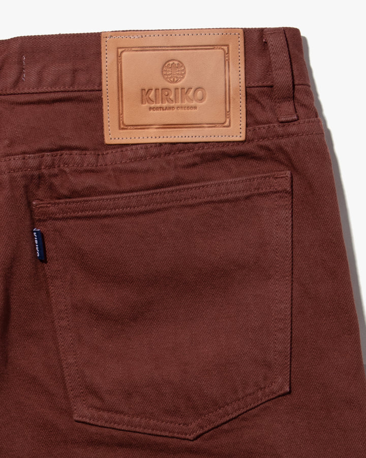 Kiriko Original Denim Jeans, US Made Custom Dyed Premium Selvedge, Kuwazome-Iro, Nami