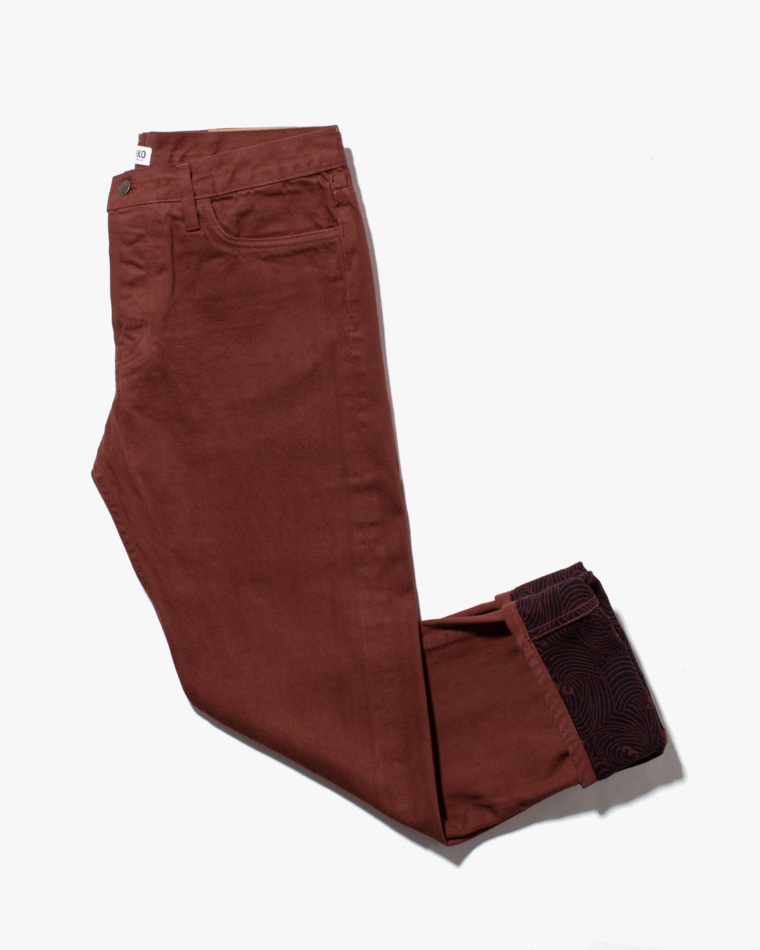Kiriko Original Denim Jeans, US Made Custom Dyed Premium Selvedge, Kuwazome-Iro, Nami