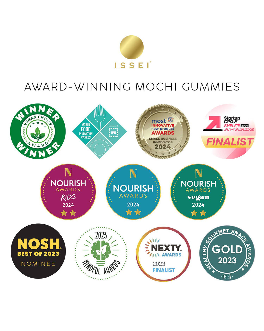 Issei Mochi Gummies, Yuzu, Large, 4 oz