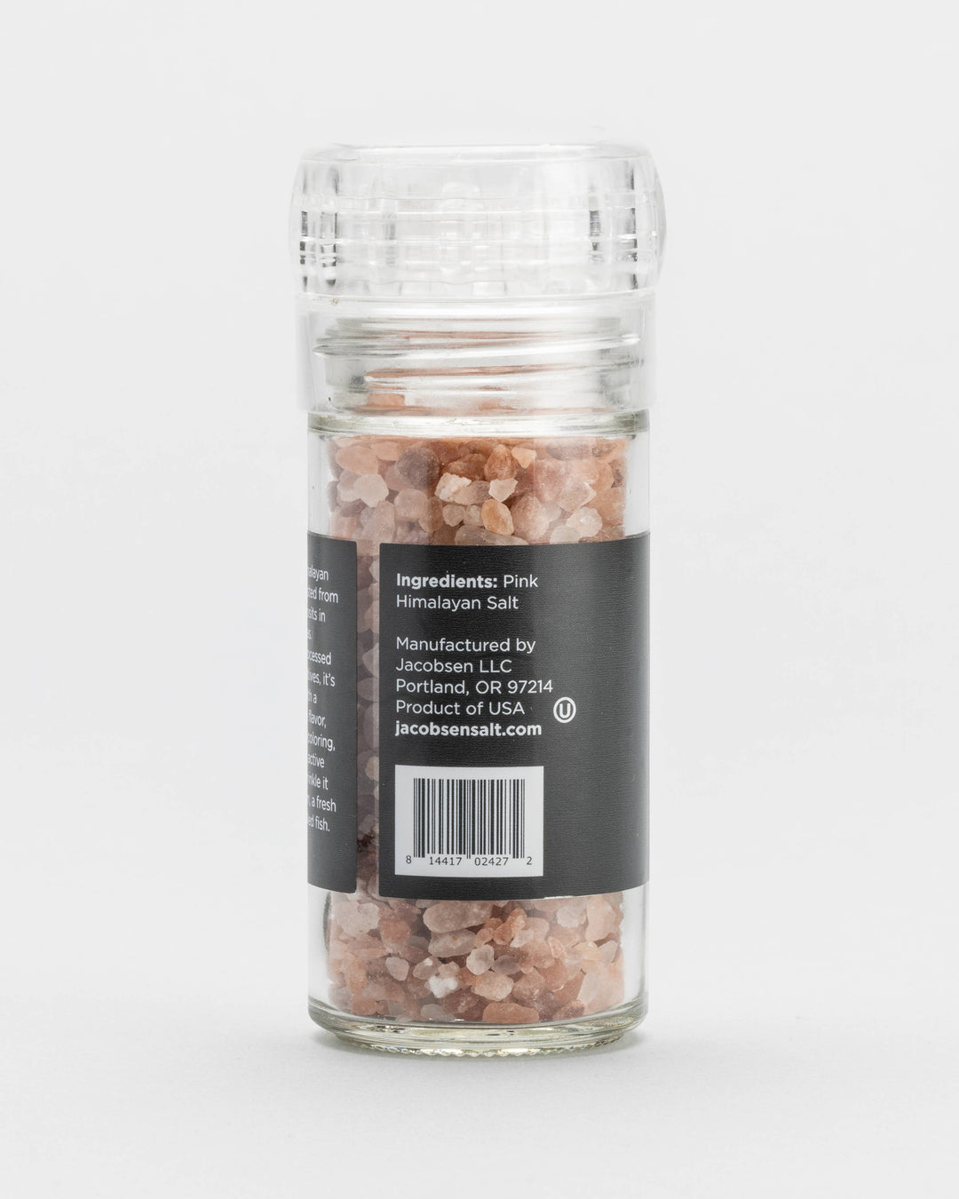 Jacobsen Salt, Pink Himalayan Salt Grinder, Glass Grinder